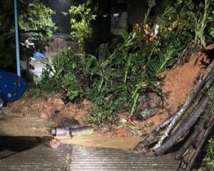 Tormenta provoca derrumbes, caída de árboles y alerta preventiva en Tlilapan 